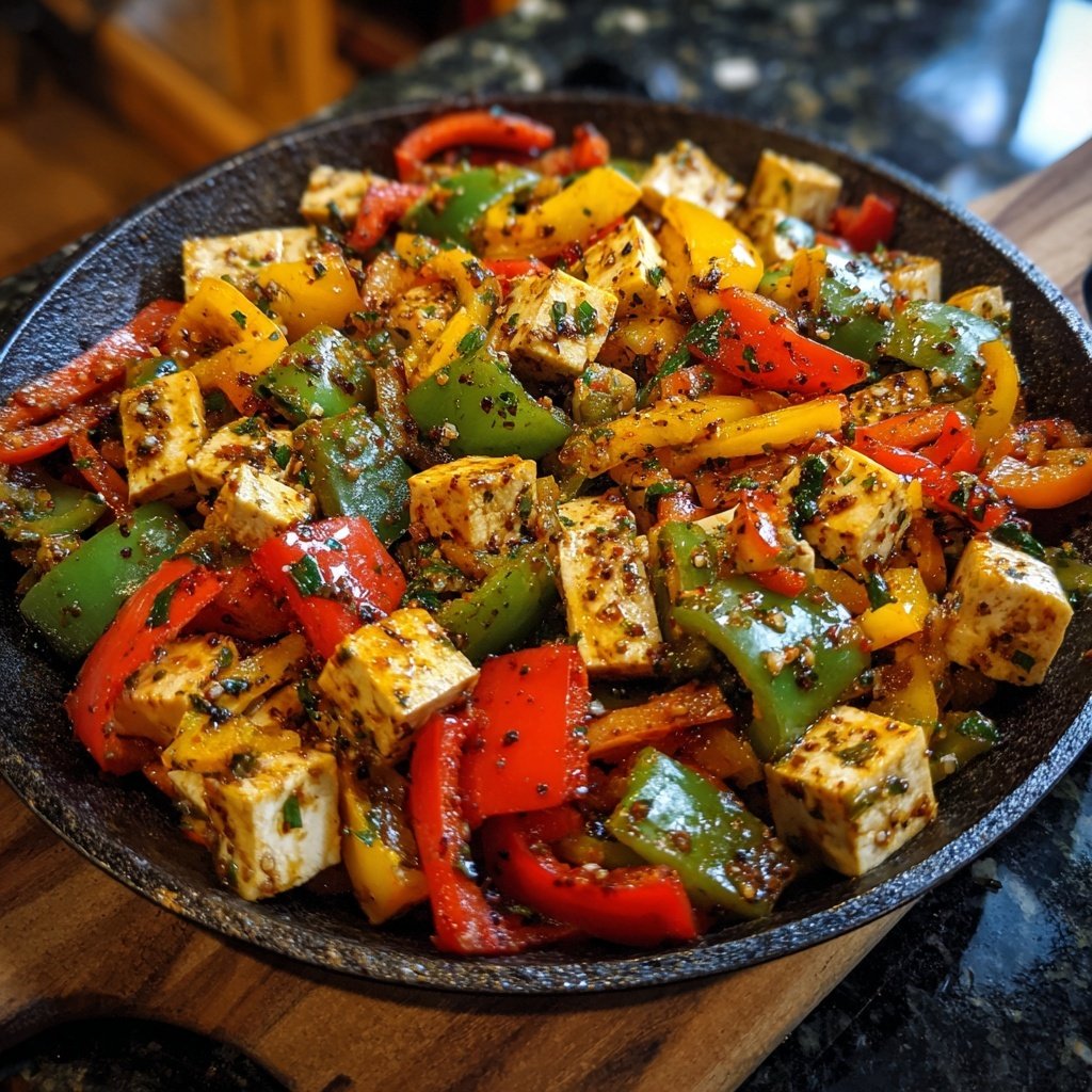 Kalorienarme Gemüsepfanne Mit Tofu