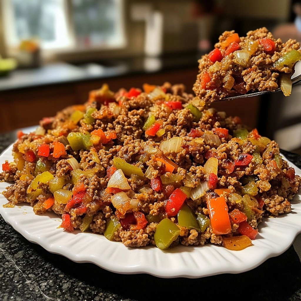 Hackfleisch Pfanne rustikal