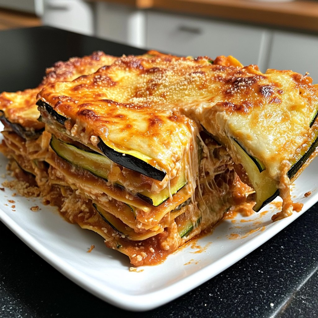 Lasagne mit Zucchini und Aubergine