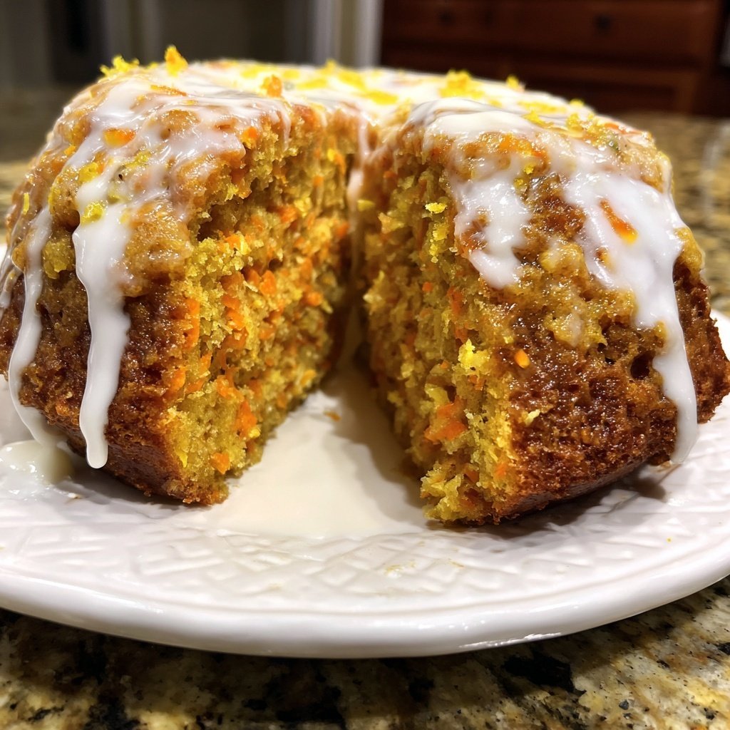 Karottenkuchen Mit Zitronenglasur