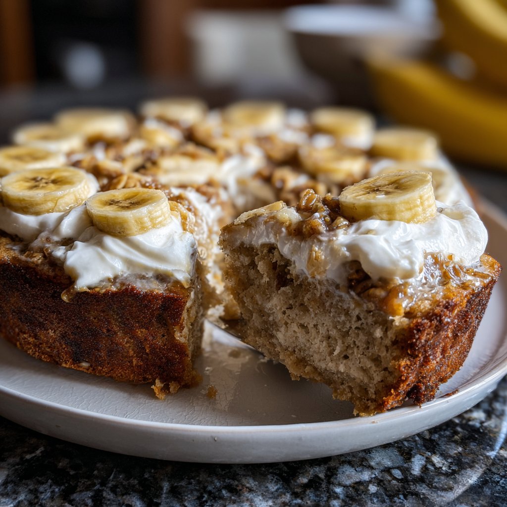 Bananenkuchen mit Joghurt