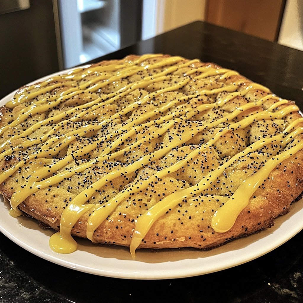 Zitronenkuchen mit Mohn