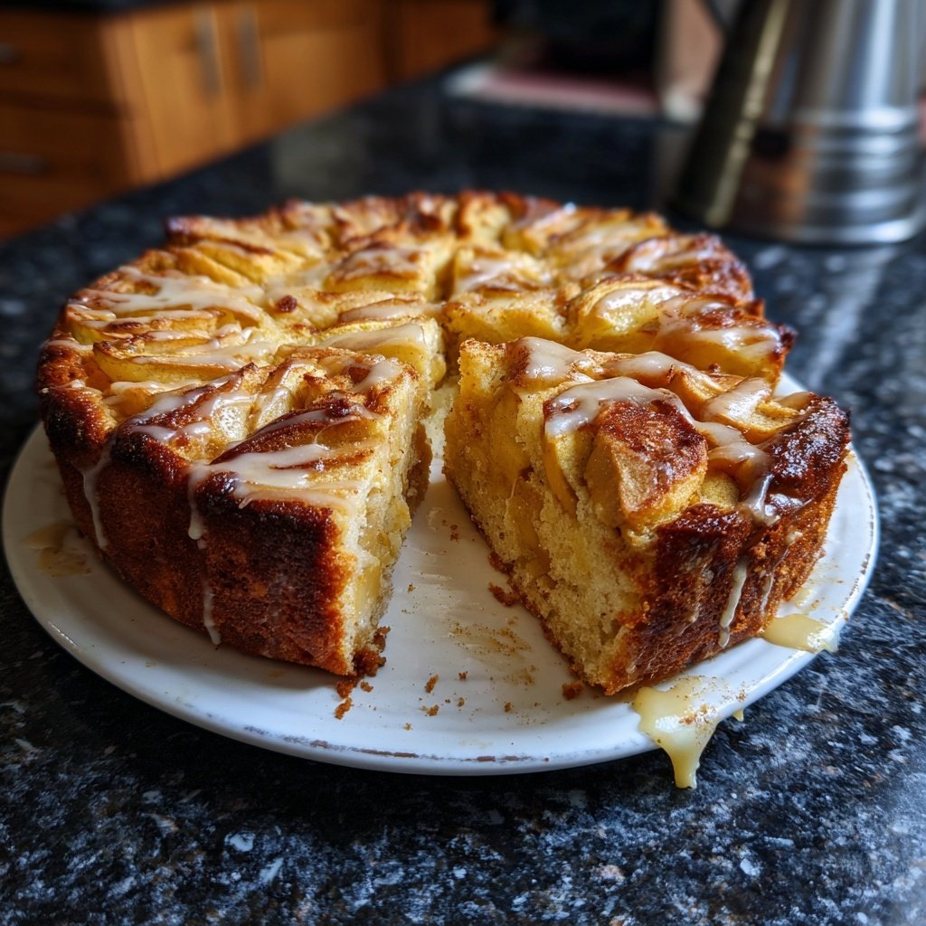 Saftiger Zimtschnecken-Apfelkuchen