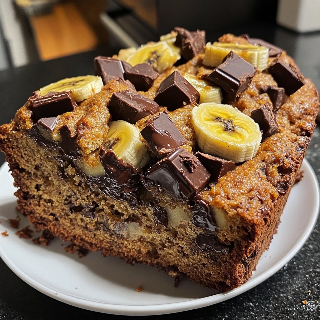 Bananenbrot mit Schokostückchen