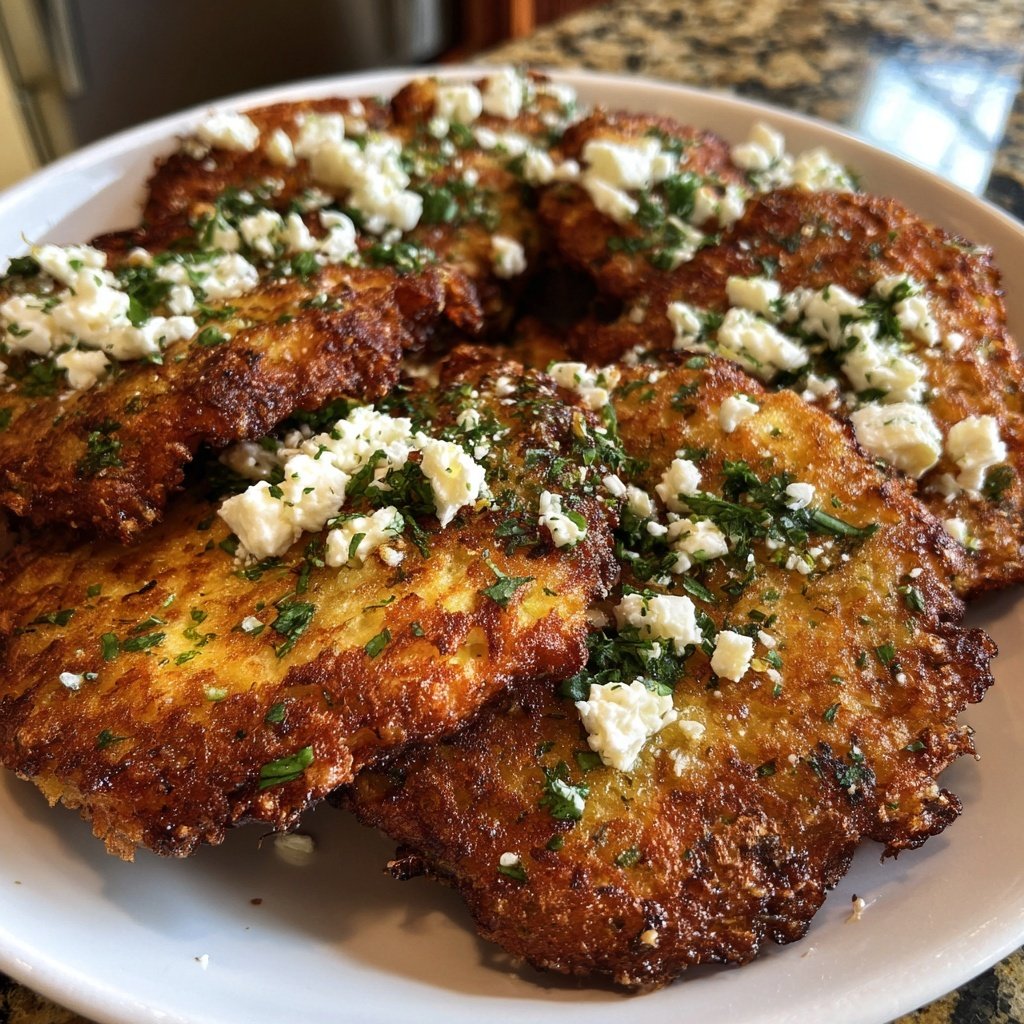 Kartoffelfrikadellen mit Schafskäse