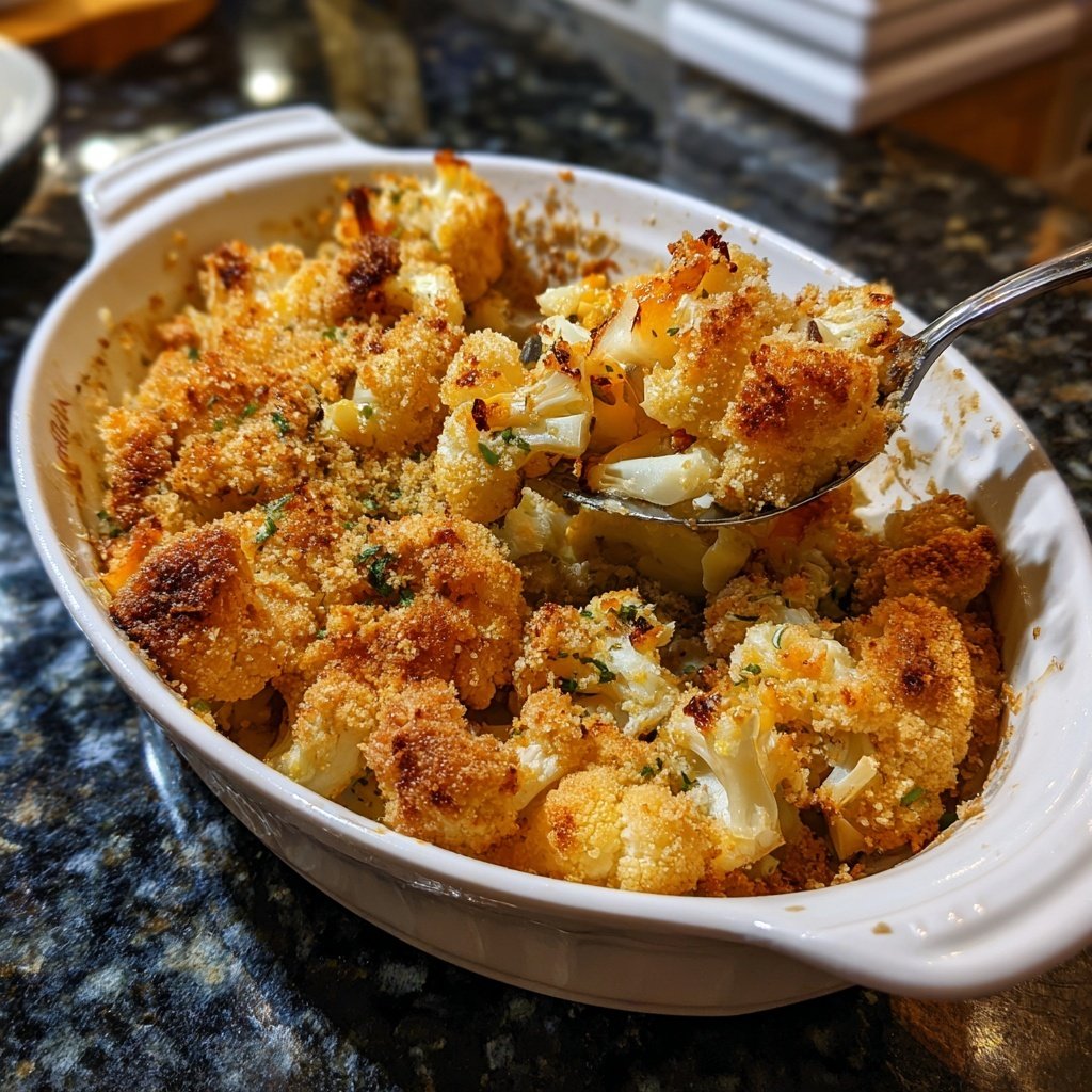 Blumenkohl paniert aus dem Ofen