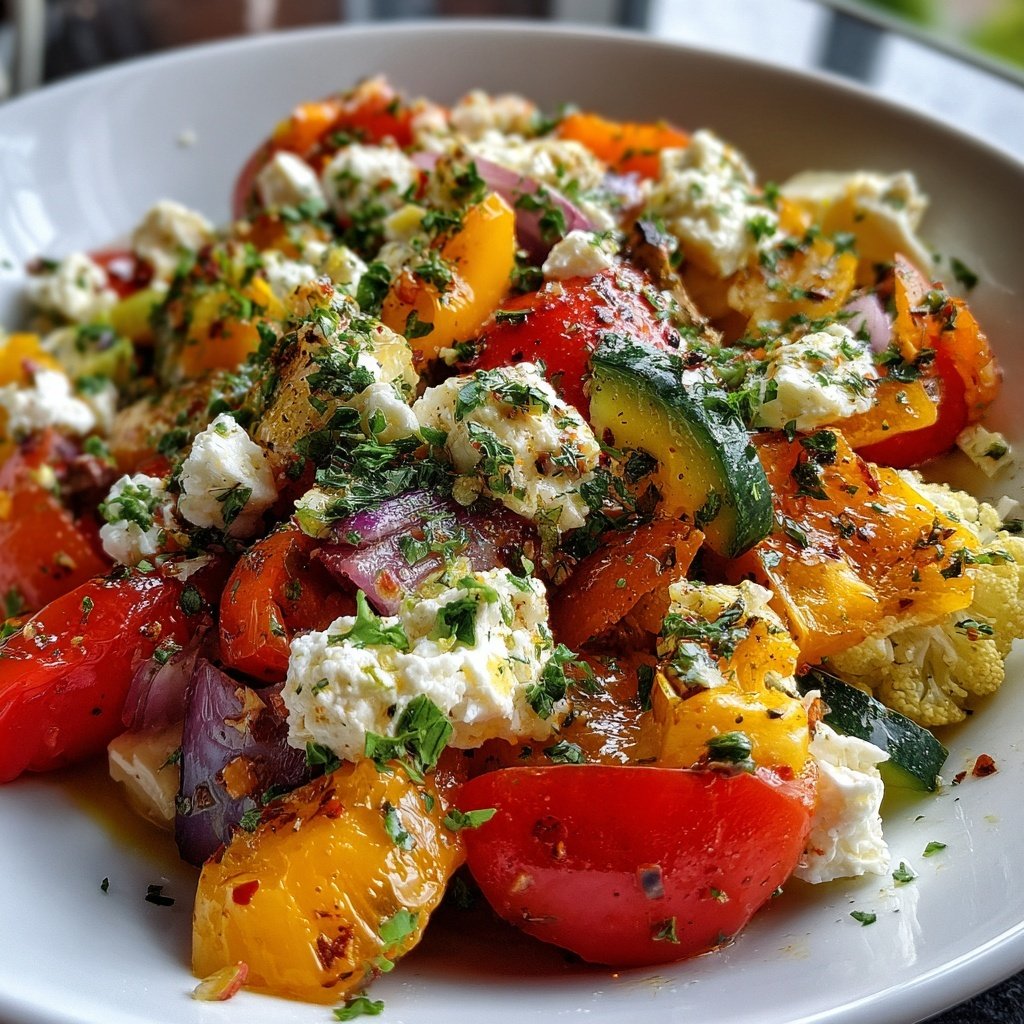 Gesund & Leicht Mediterrane Gemüsepfanne mit Feta