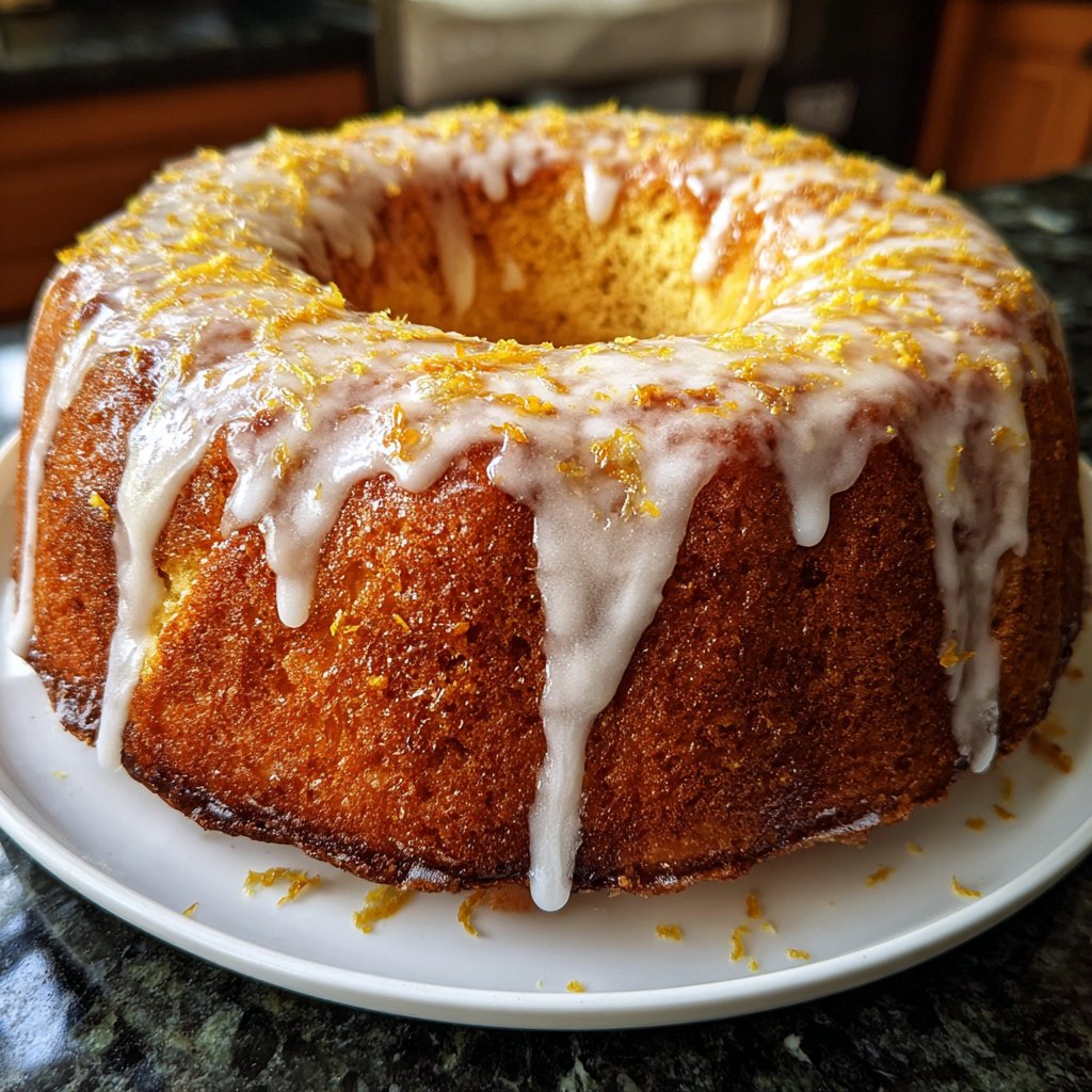 Zitronenkuchen mit Zitronenabrieb