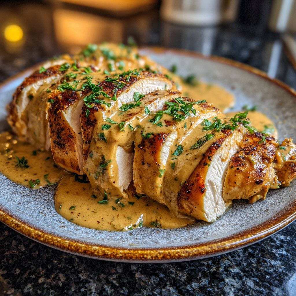 Hähnchenbrust in Sahnesauce